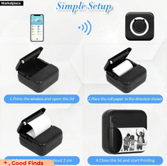 Mini pocket printer portable thermal printer for Android or IOS APP