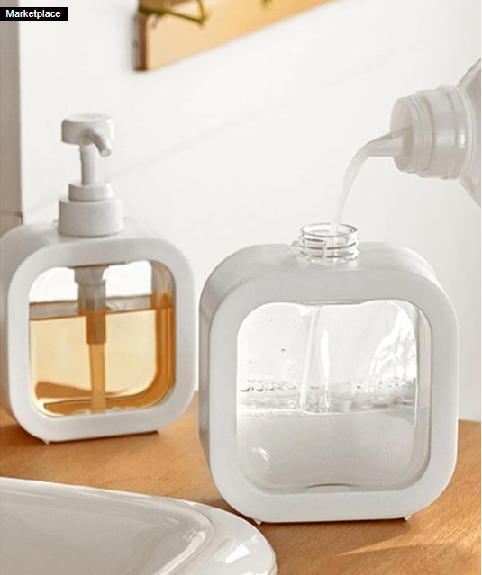 Simple Clear Liquid Soap Dispenser