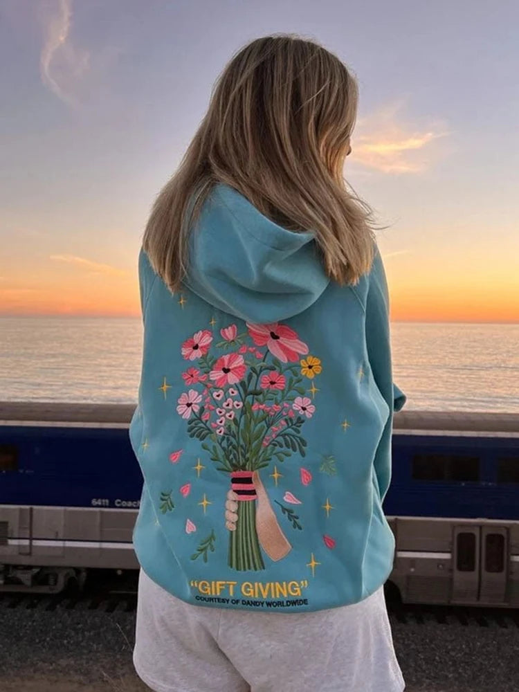 printed hoodies girl