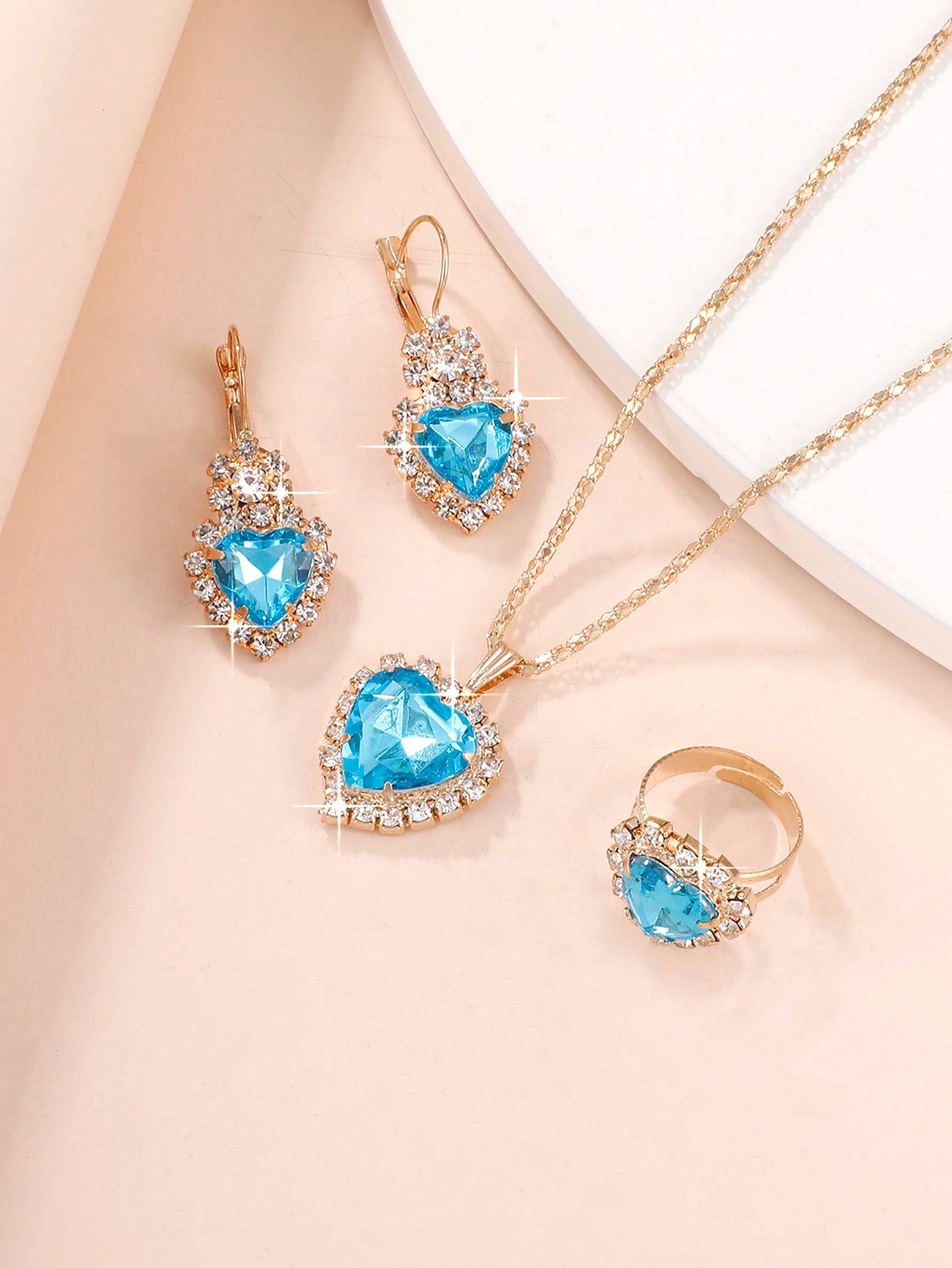 Heart jewelry set