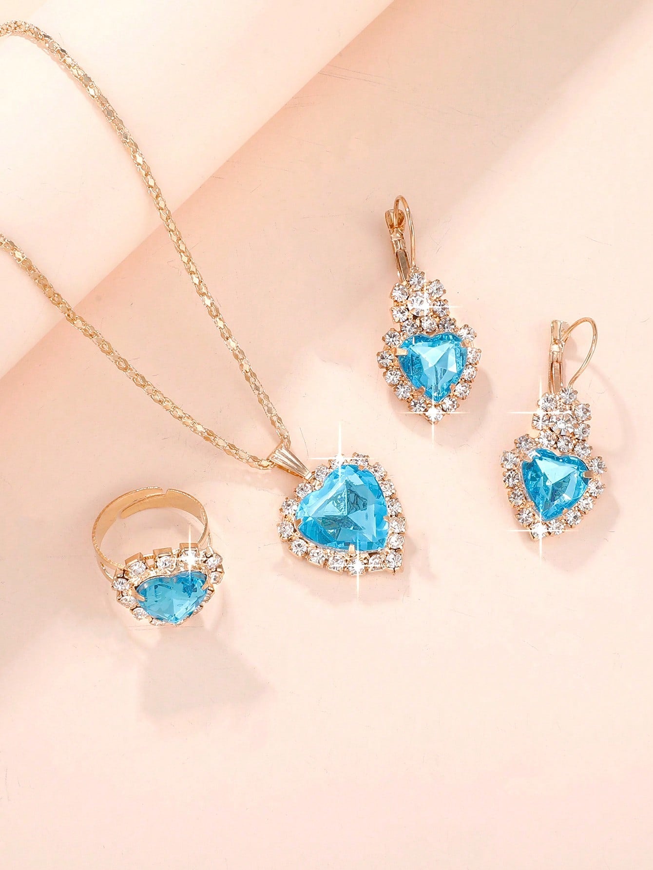 Heart jewelry set