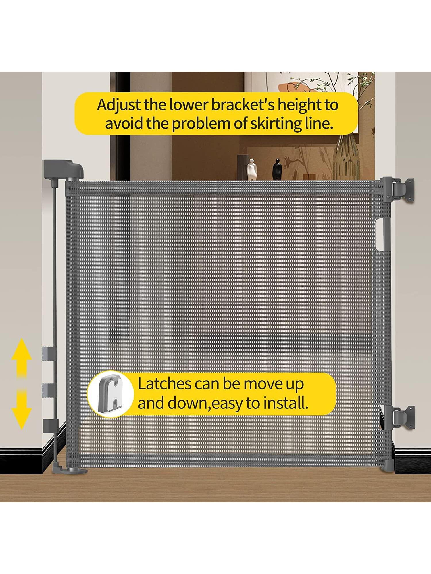 Retractable baby gate