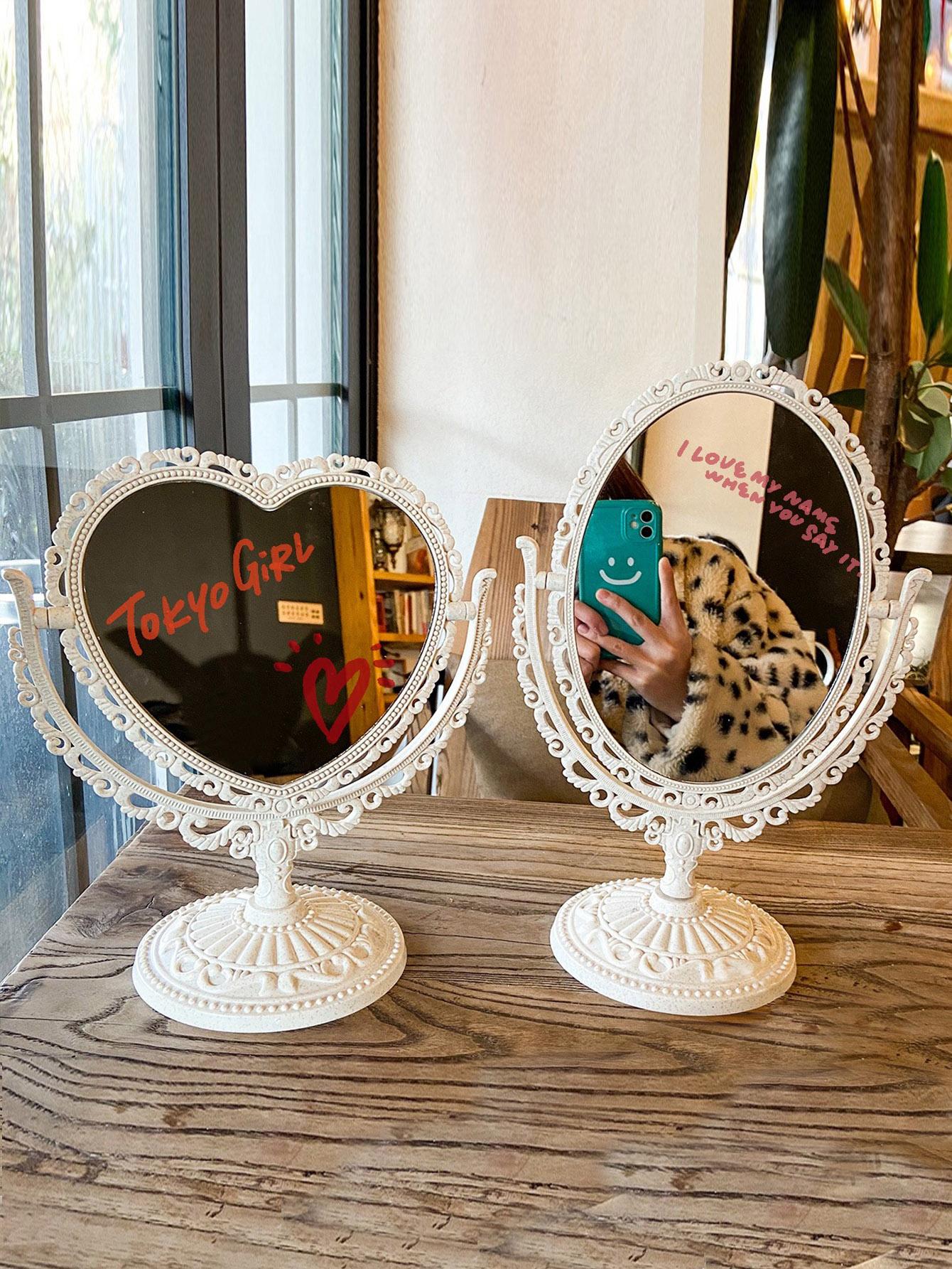 heart shaped vanity mirror​

