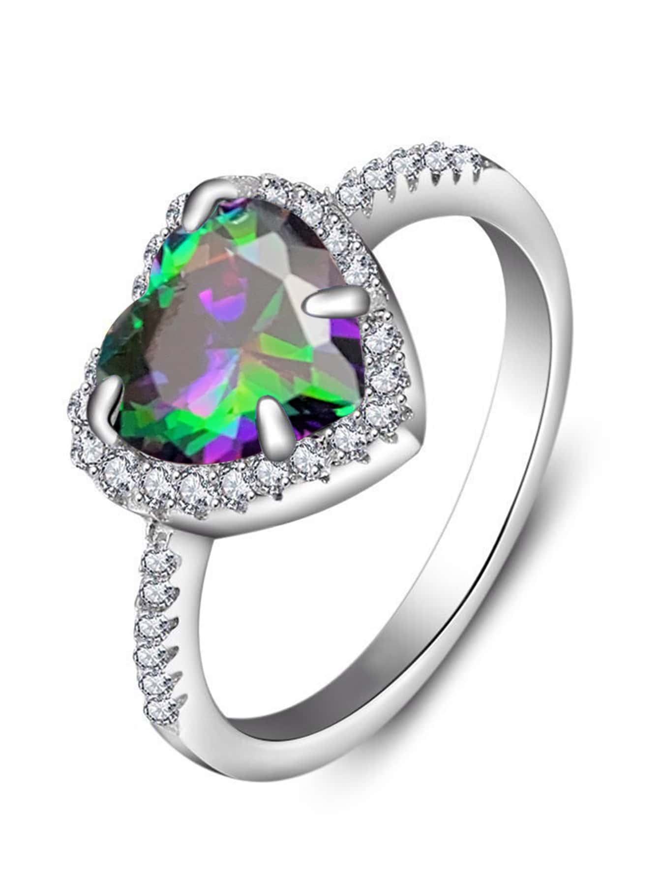 diamond heart ring​

