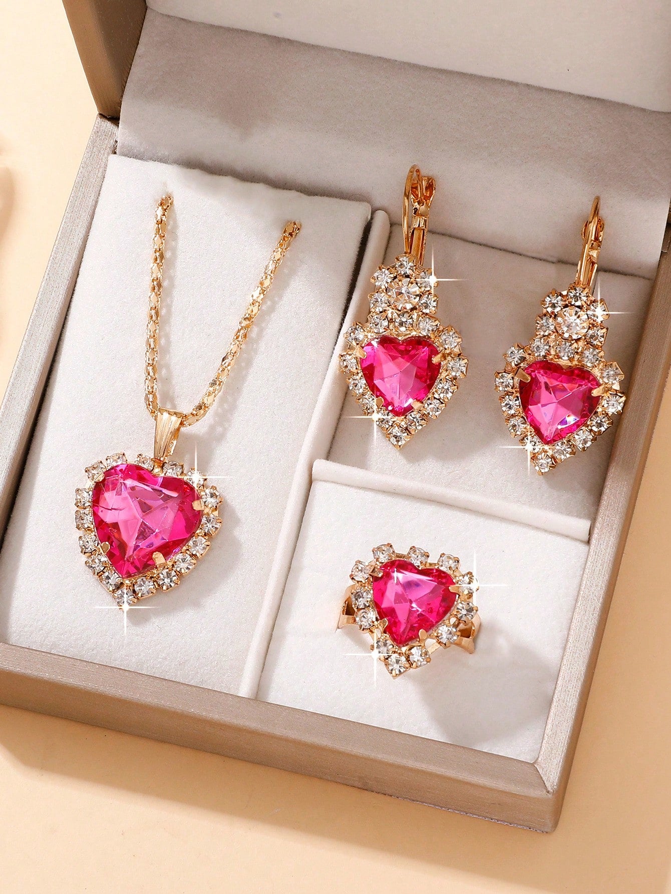 Heart jewelry set