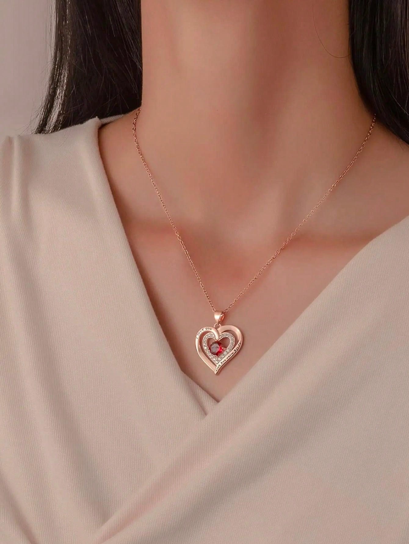 necklace with i love you